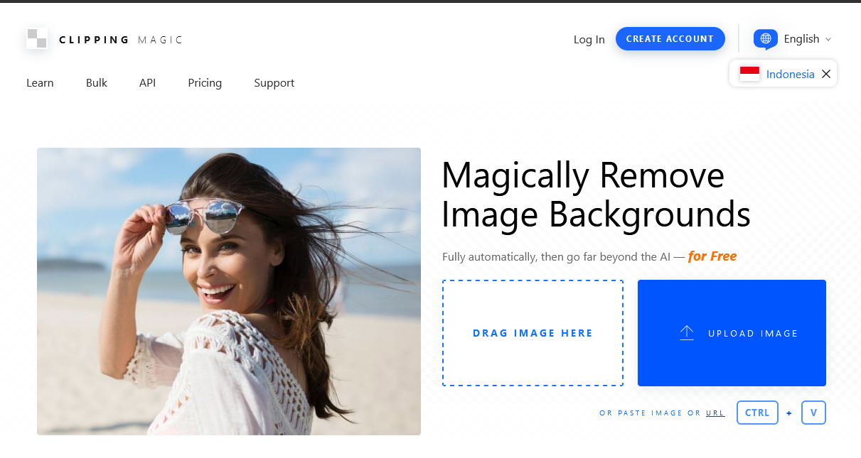 Cara mengganti background foto di HP tanpa aplikasi dengan Clipping Magic