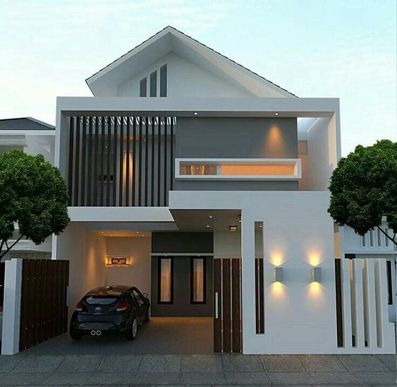 Desain Rumah Minimalis 2 lantai modern