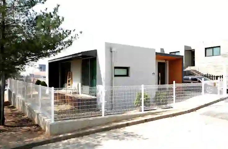 desain rumah korea rumah persegi satu lantai