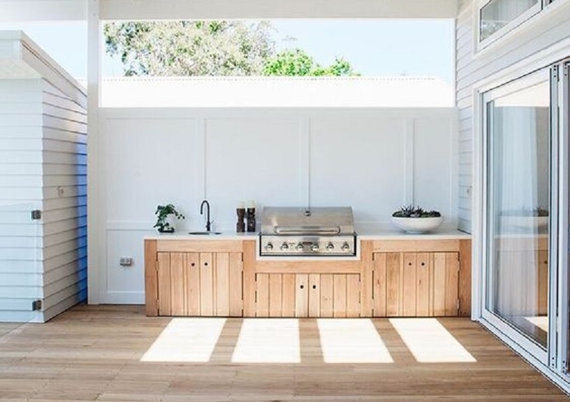 gambar desain dapur outdoor minimalis hanya memasak saja